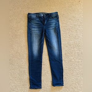 NWOT American Eagle Dark Blue Jeggings Size 12
